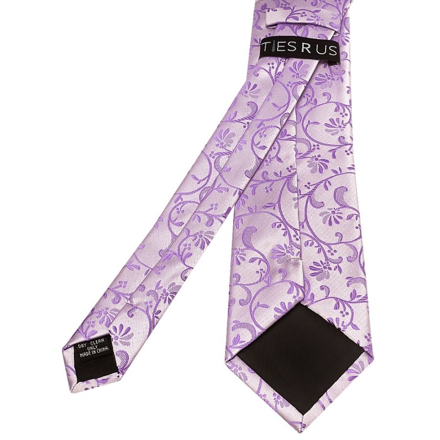 Cadbury Purple Floral Classic Men's Tie