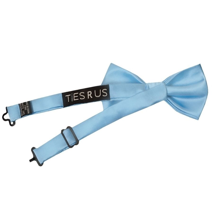 END OF SEASON Plain Sky Blue Handmade Boys Bow Tie Age 18m - 3 Years