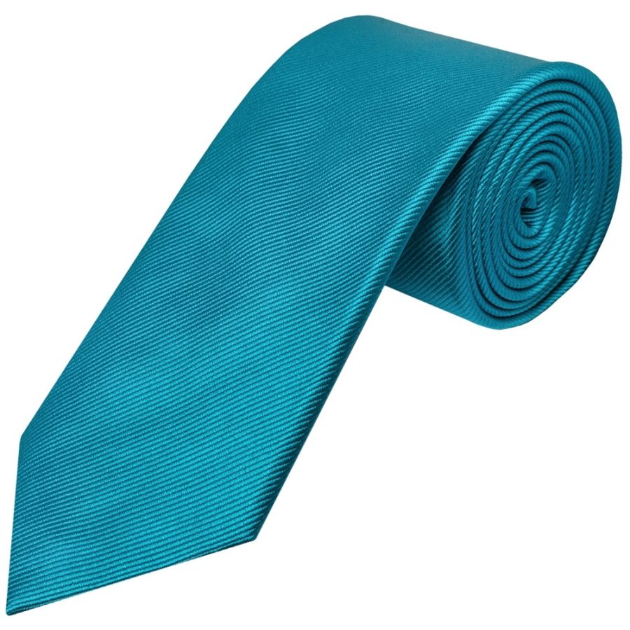 Turquoise Silk Twill Silk Classic Men's Tie