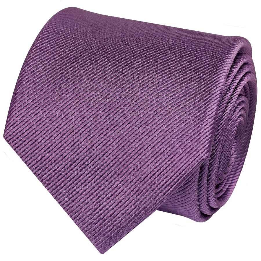 Mauve Silk Twill Classic Men's Tie and Pocket Square Set