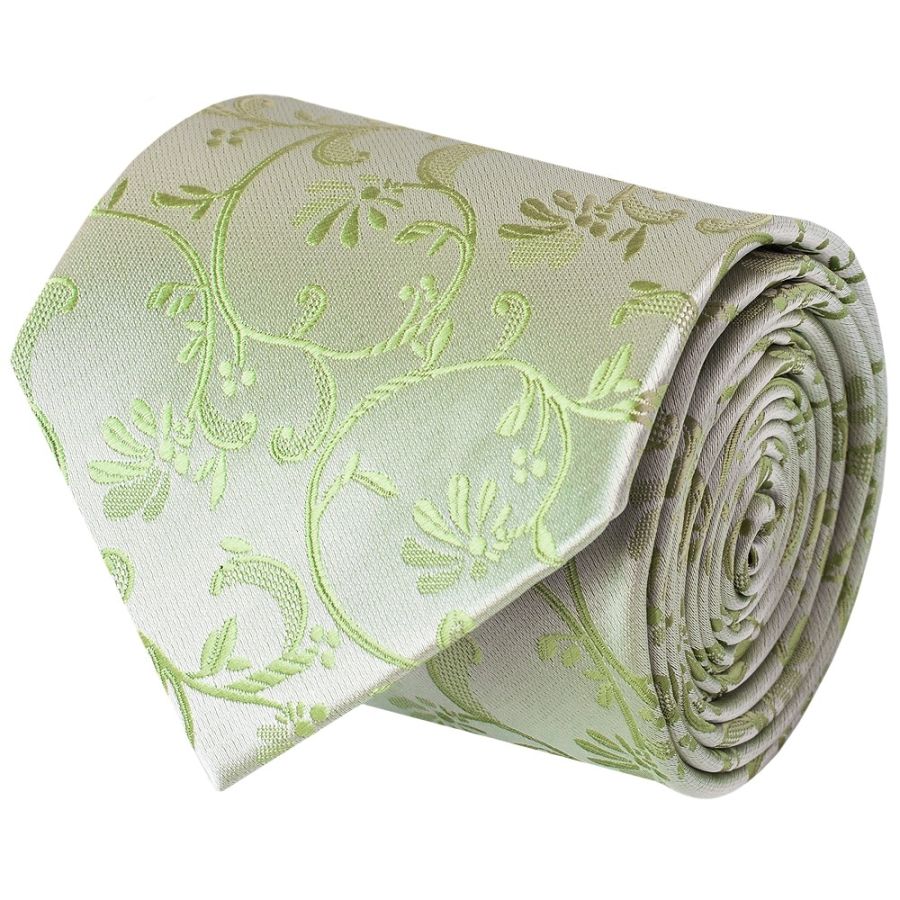 Sage Green Floral Classic Men's Tie