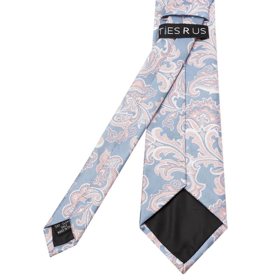 Blue and Pink Paisley Classic Men's Tie