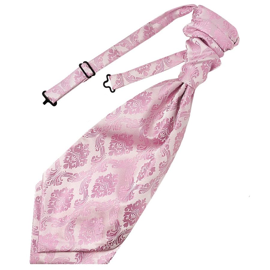 Dusty Pink Paisley Men's Cravat Tie and Pocket Square Set