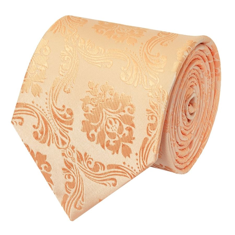 Peach Paisley Classic Men's Tie