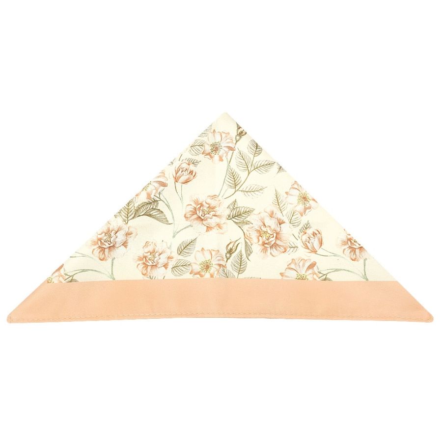 Classic Peach Mens Tie with Pocket Square and Lapel Pin Set