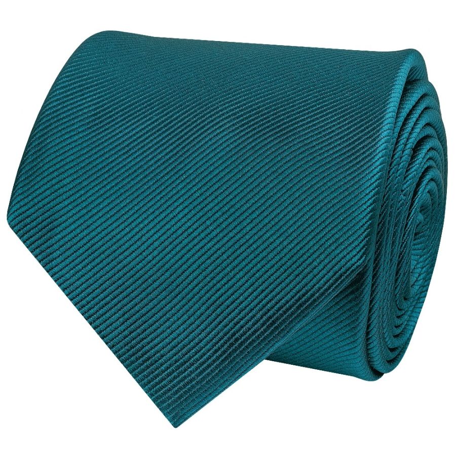 Teal Silk Twill Silk Classic Mens Tie and Pocket Square Set