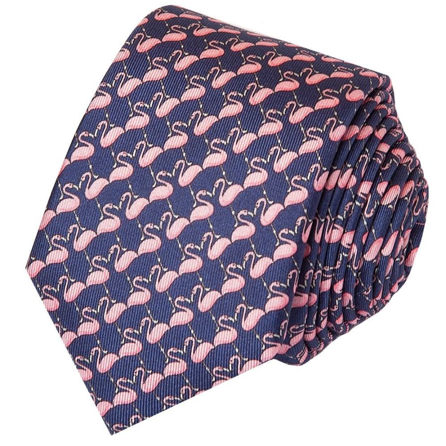 Flamingo Silk Skinny Men's Tie