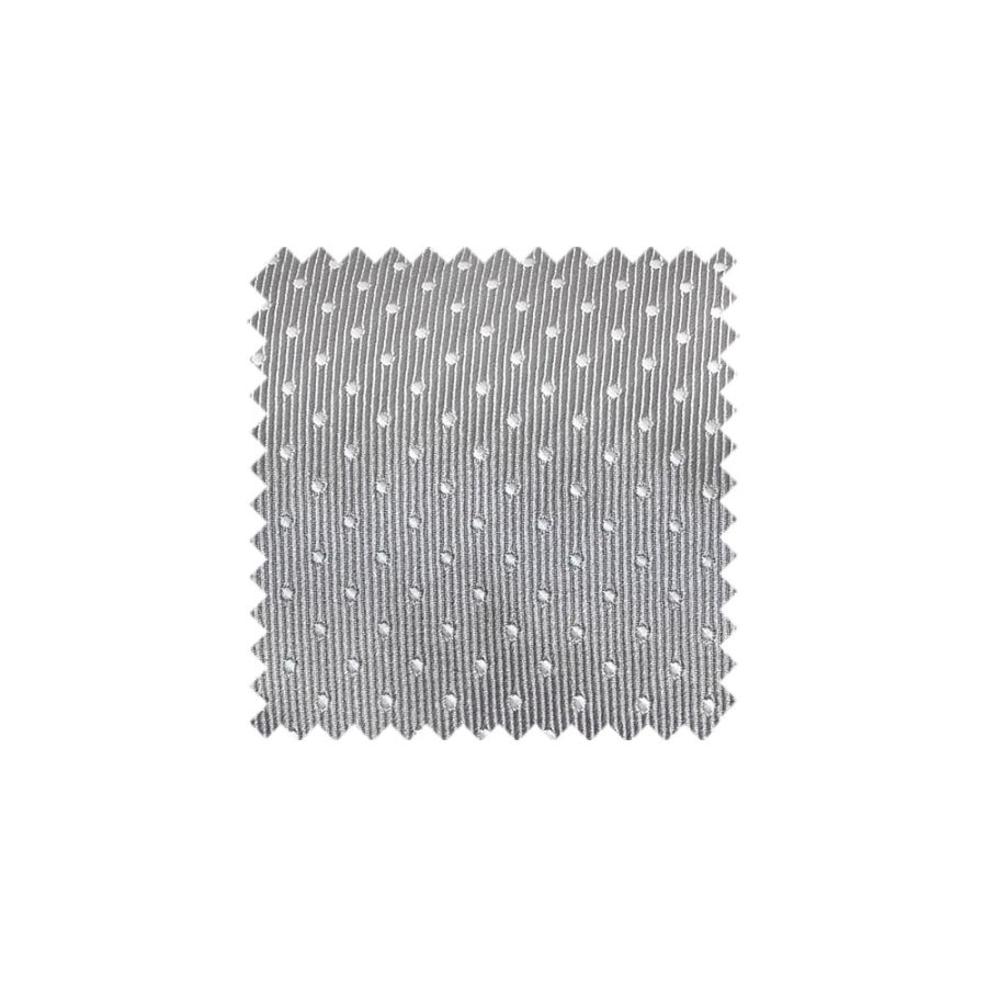 Silver and White Polka Dot Swatch - SLPD1