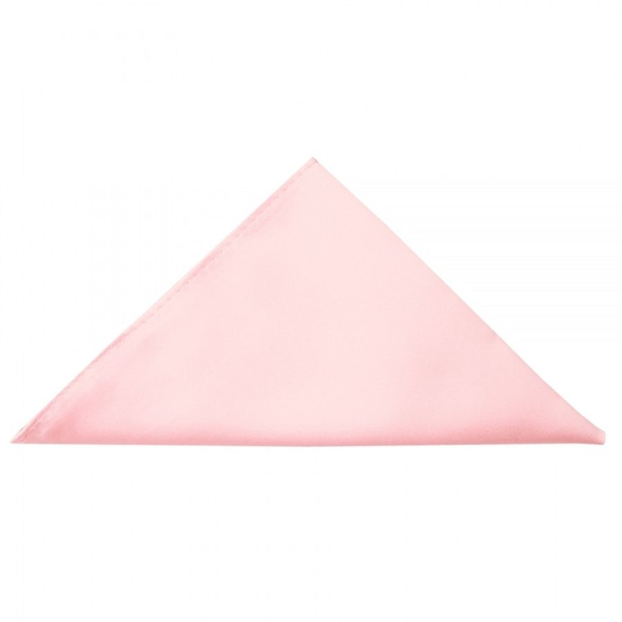 Pre Tied Blush Pink Satin Boys Bow Tie and Pocket Square Age 4-7