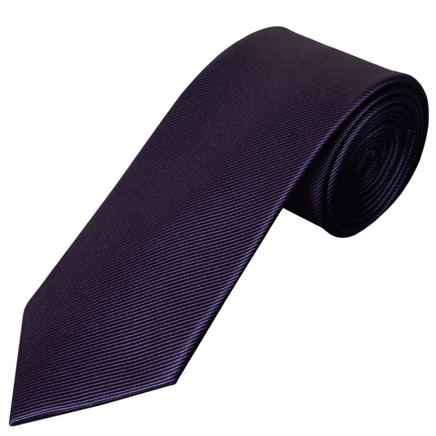 Plum Silk Twill Silk Classic Men's Tie