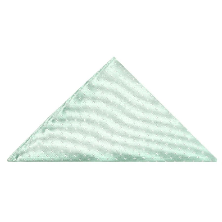 Mint Polka Dot Classic Men's Tie and Pocket Square Set
