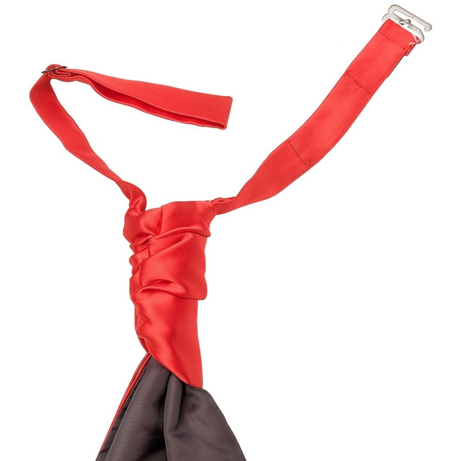 Plain Coral Pink Satin Men's Cravat Tie