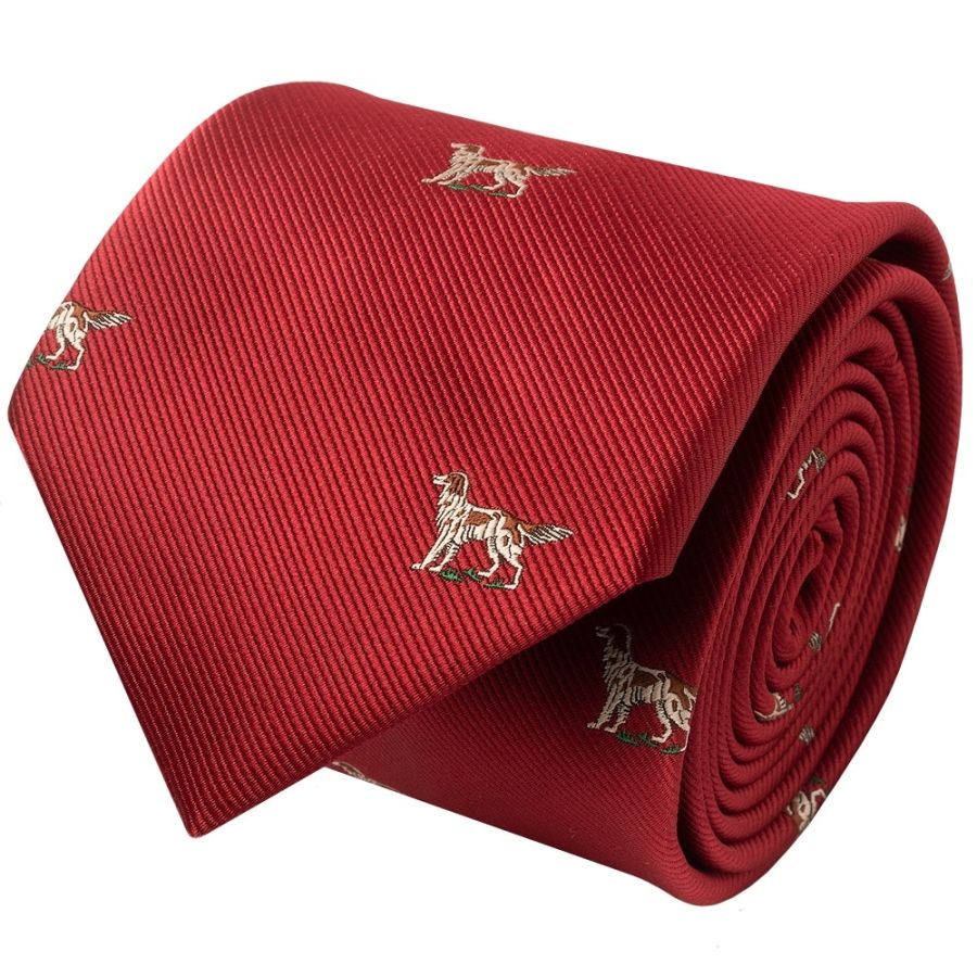 Red Wine Dog Head Classic Men's Tie