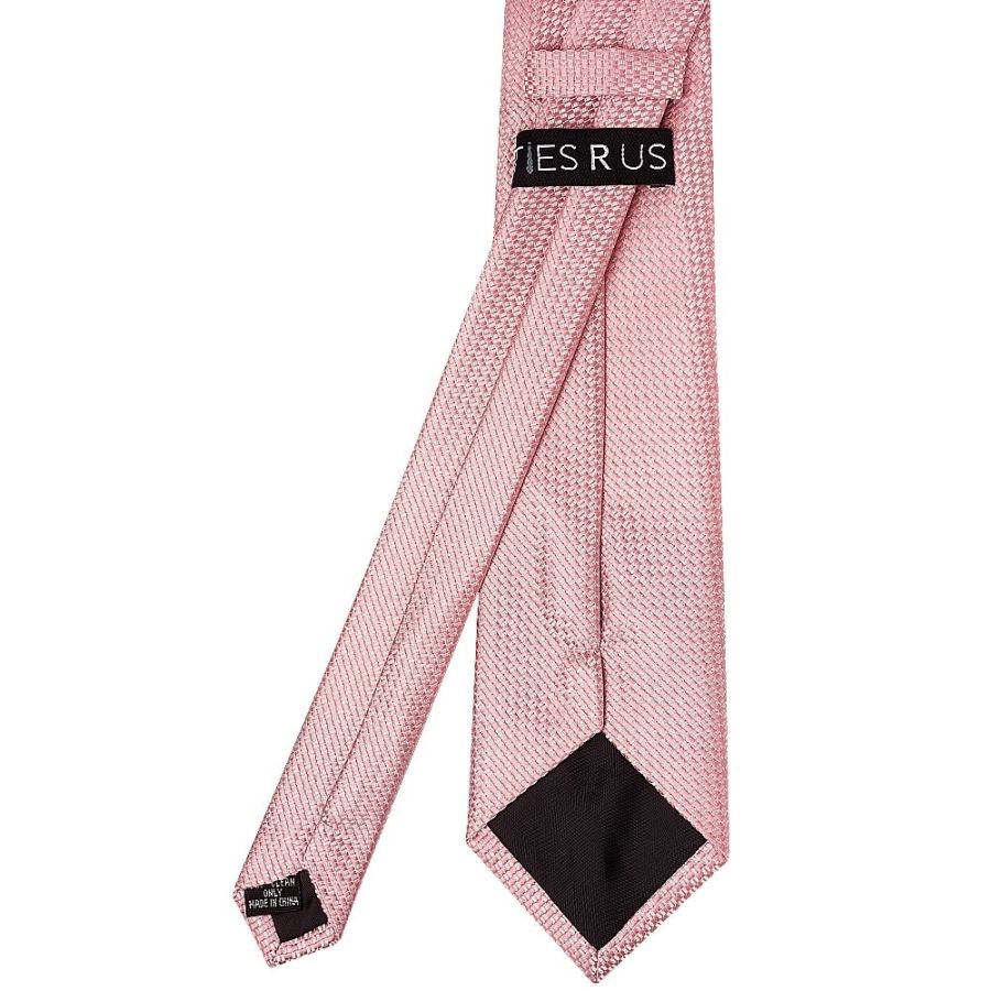 Rose Gold Textured Classic Tie and Pocket Square Set