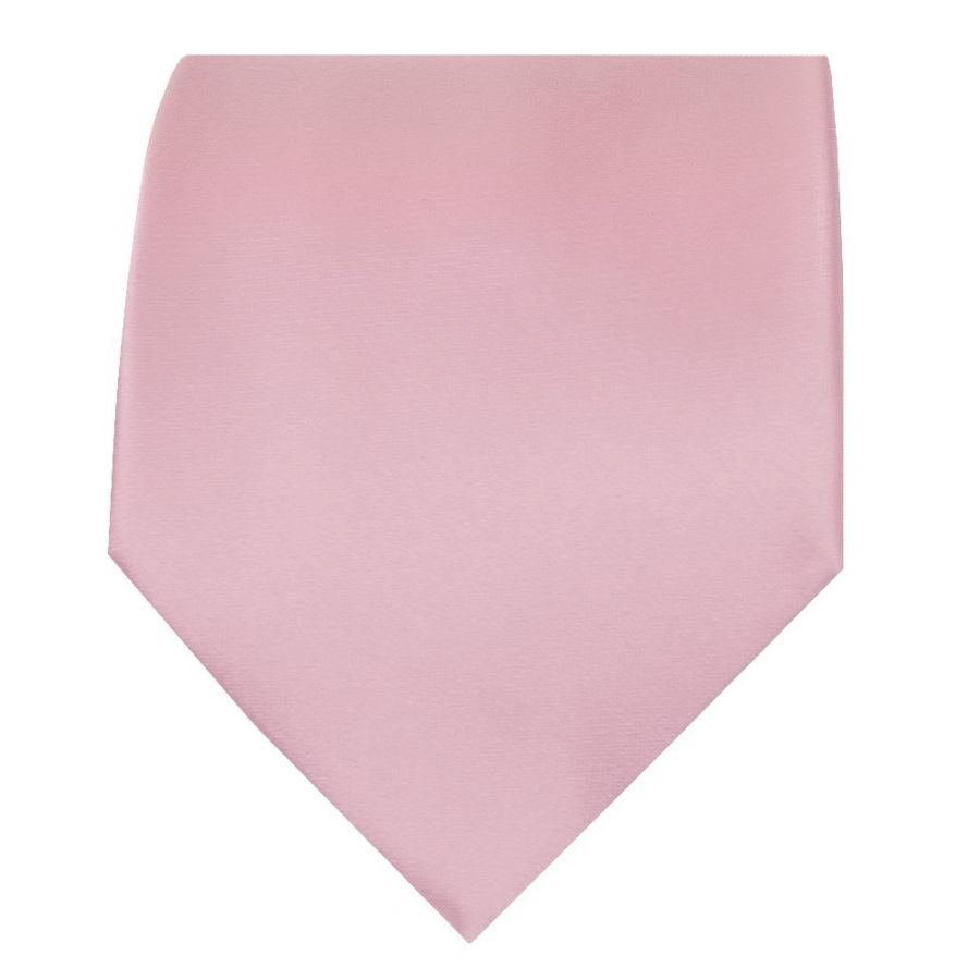 Plain Light Dusty Pink Satin Classic Men's Tie
