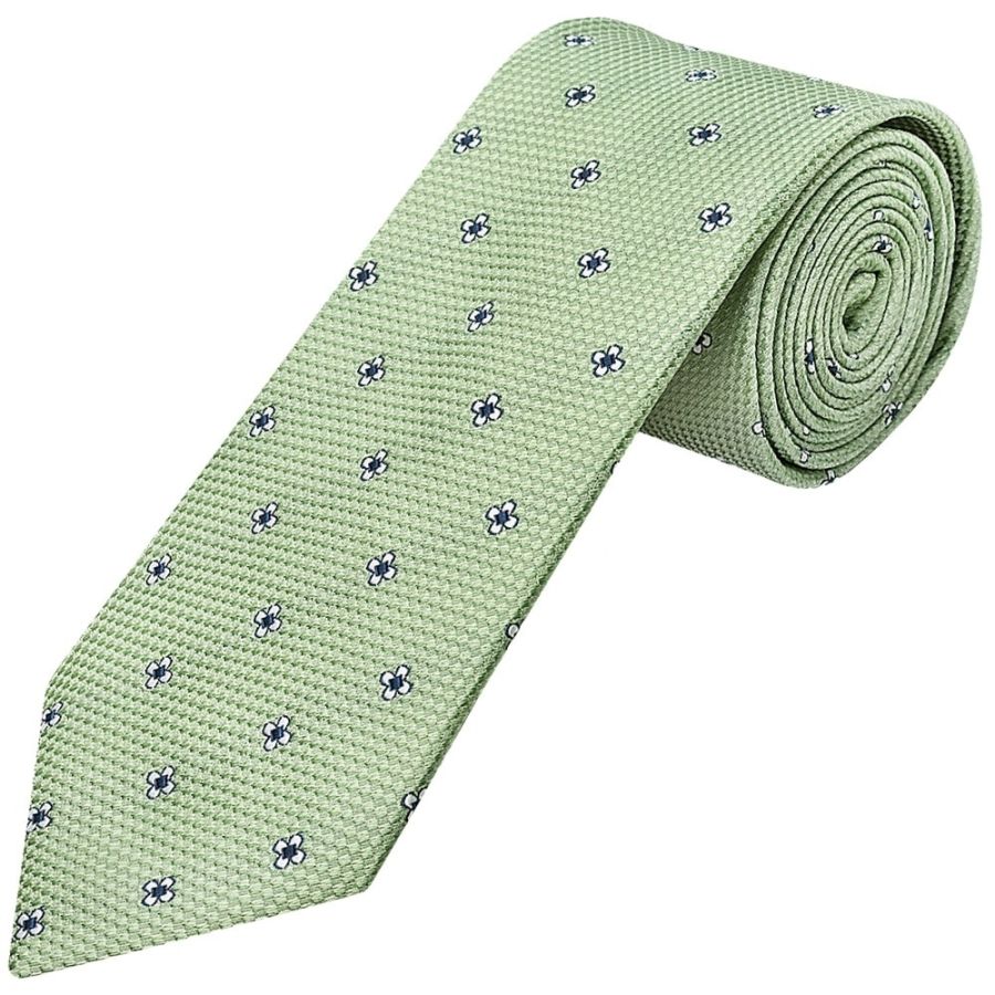 Green Petal Classic Men's Tie and Pocket Square Set