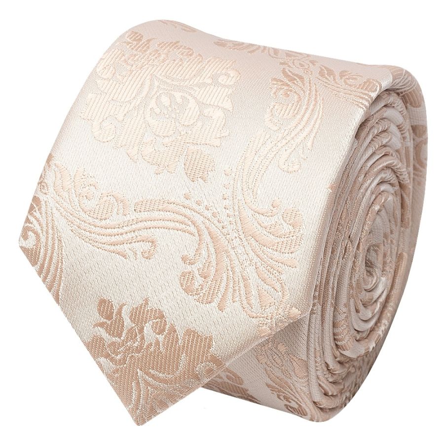 Nude Paisley Skinny Boys Tie