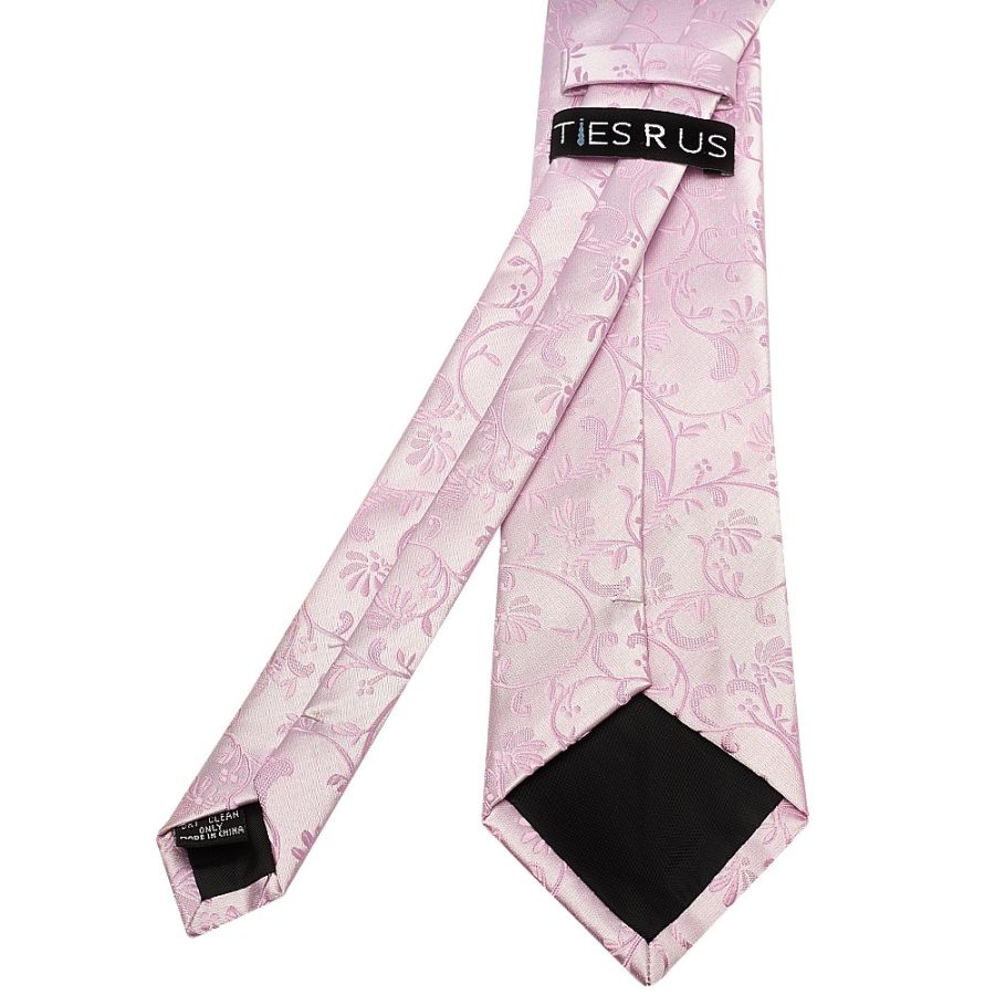 Light Dusty Pink Floral Classic Men's Tie