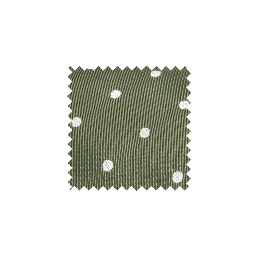 Olive Large White Spot Swatch - OLLS1