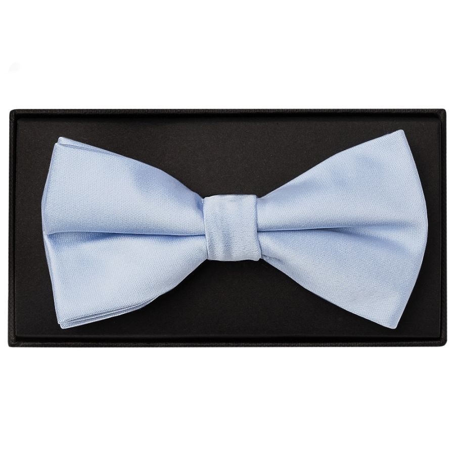 Plain Dusty Blue Handmade Mens Bow Tie