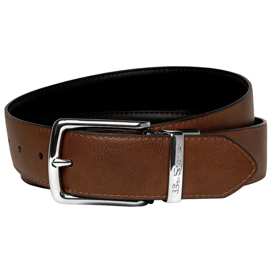 Ben Sherman Hopper Reversible Belt Black and Tan
