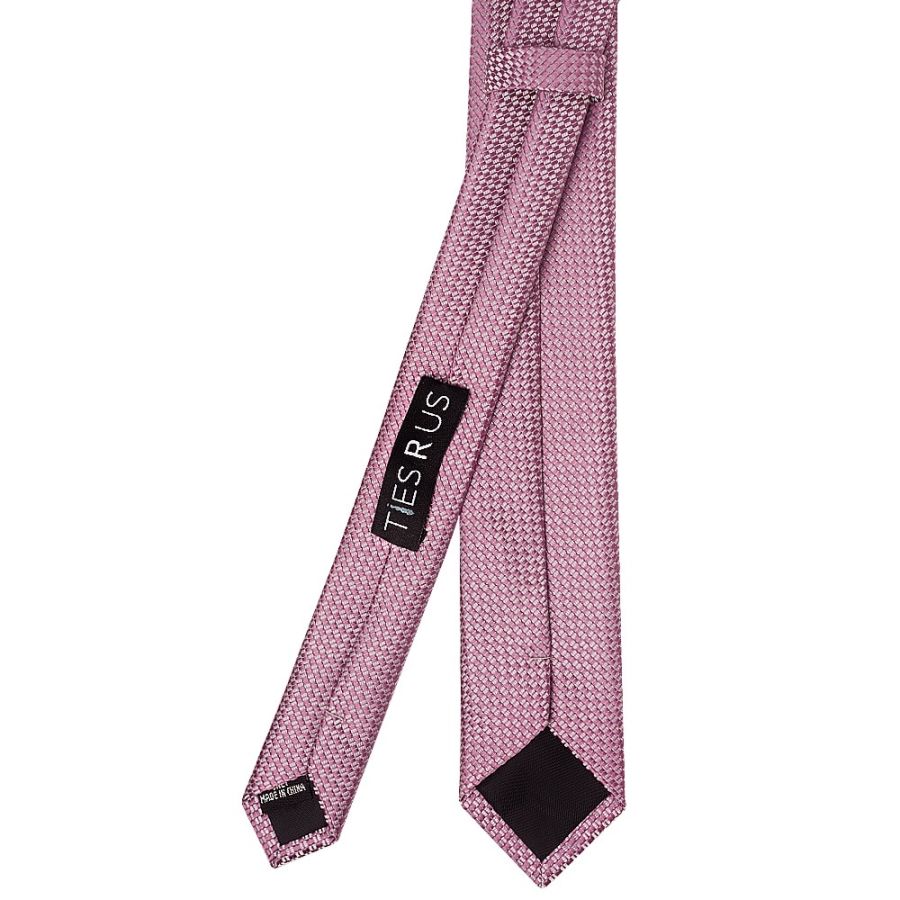 Dusty Pink Textured Skinny Tie 