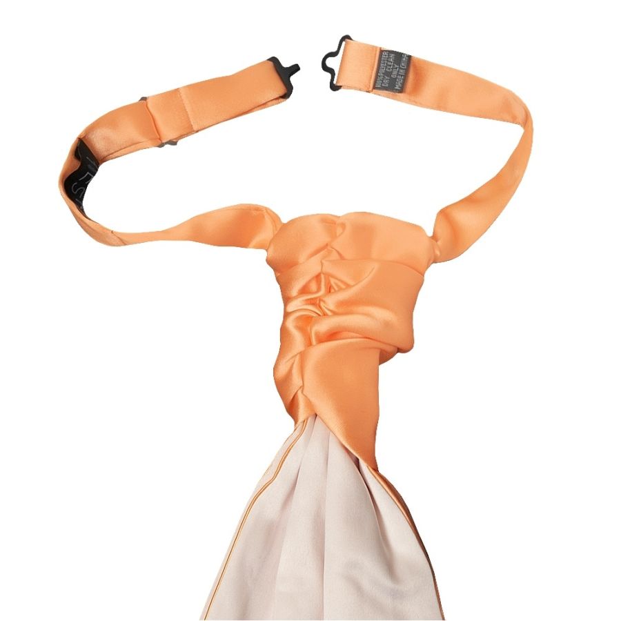 Plain Peach Satin Men's Cravat Tie