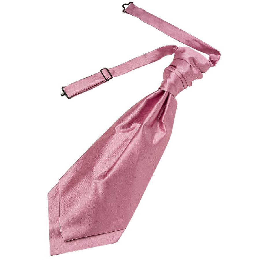 Plain Dusty Pink Satin Men's Cravat Tie