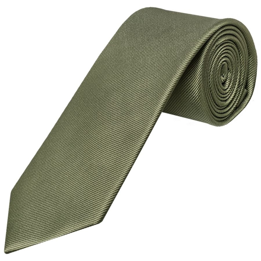 Olive Twill Silk Classic Men's Tie