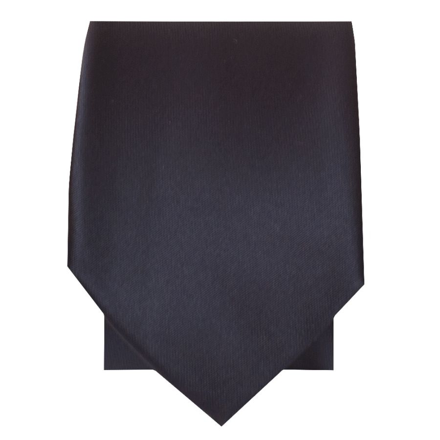Plain Navy Blue Satin Skinny Boys Tie