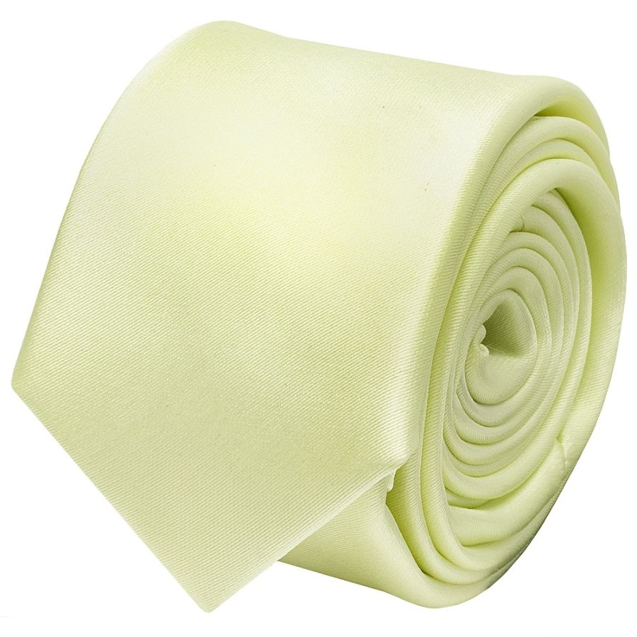 Plain Willow Green Boys Satin Skinny Tie