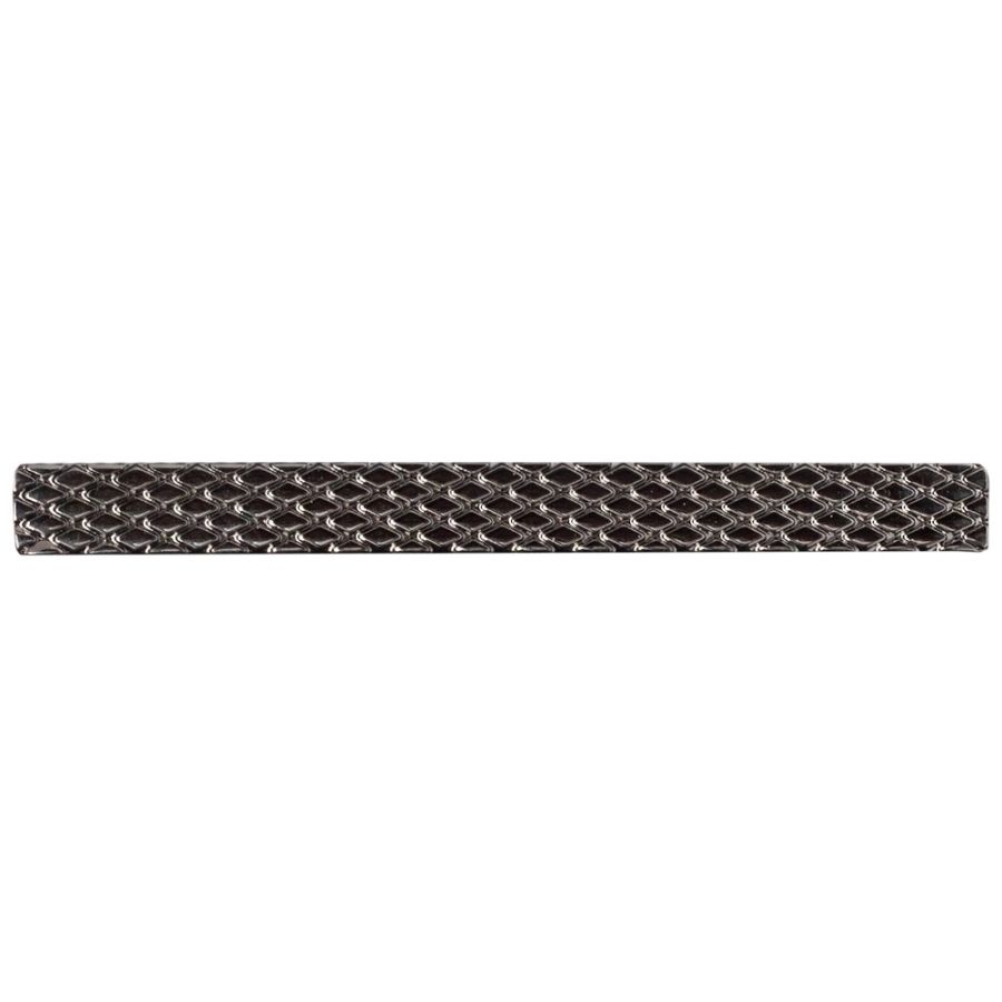 Gunmetal Grey Textured Metal Bar Tie Clip