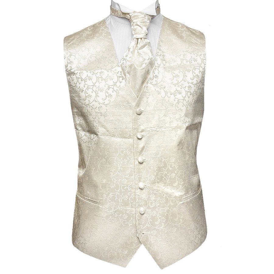 Ivory Floral Waistcoat