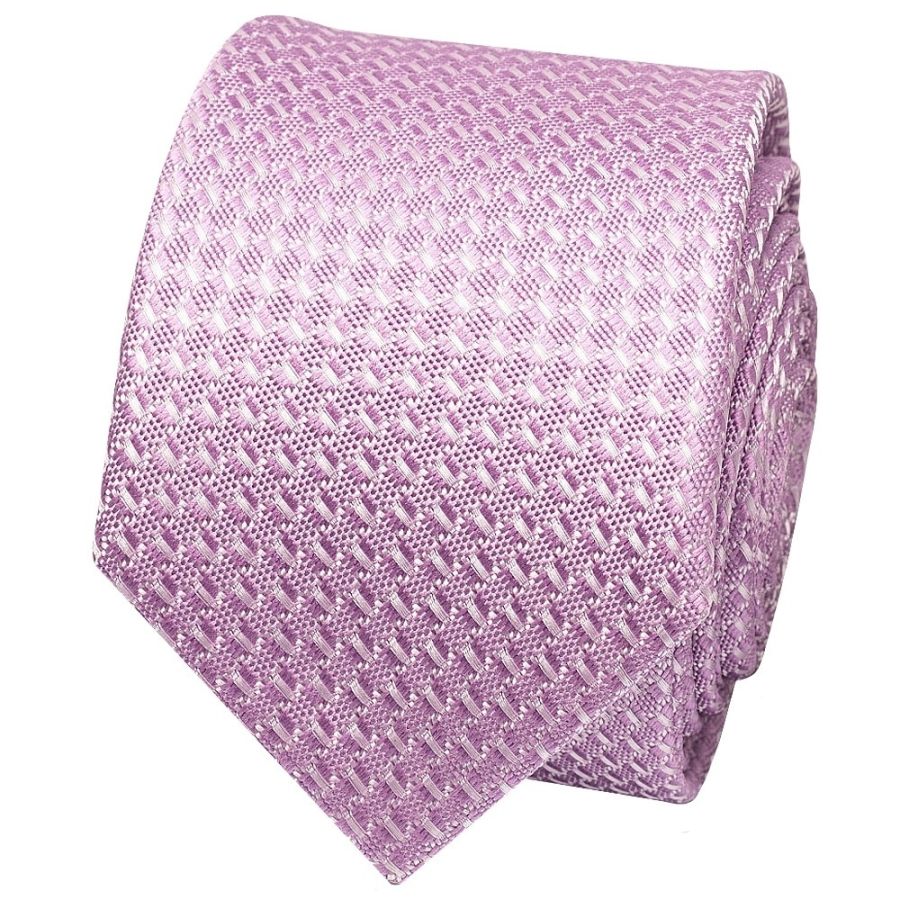 Lavender Textured Skinny Tie and Pocket Square