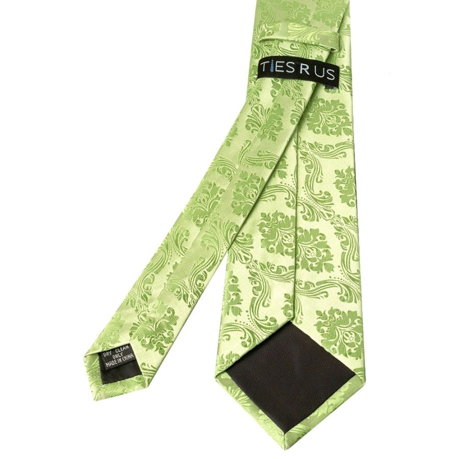 Light Green Paisley Classic Men's Tie