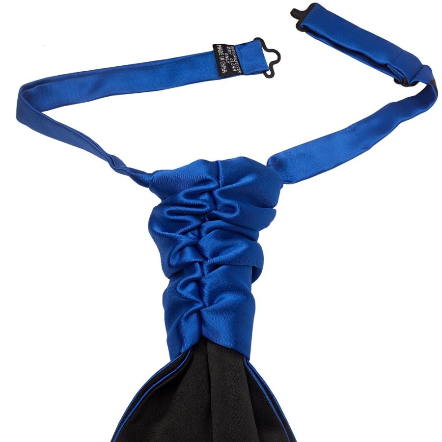 Royal Blue Satin Men's Cravat Tie