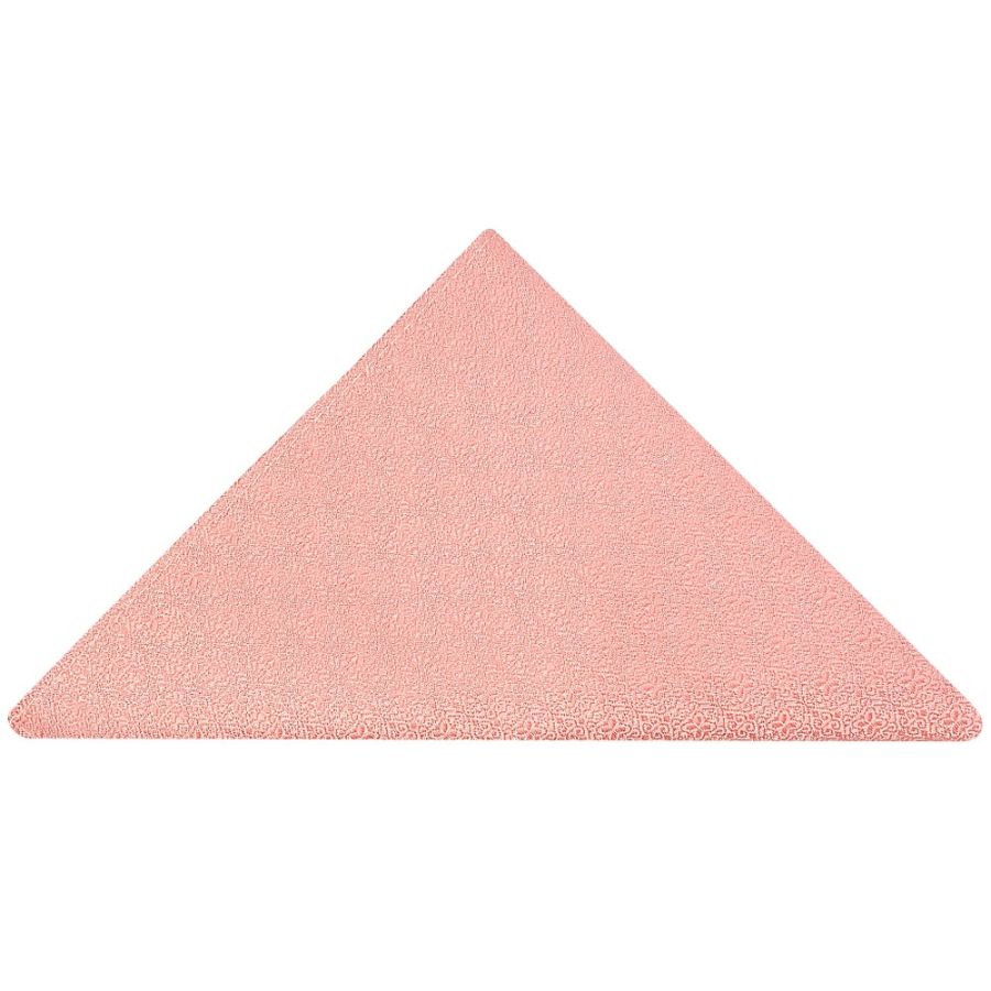 Pink Self Floral Textured Silk Pocket Square