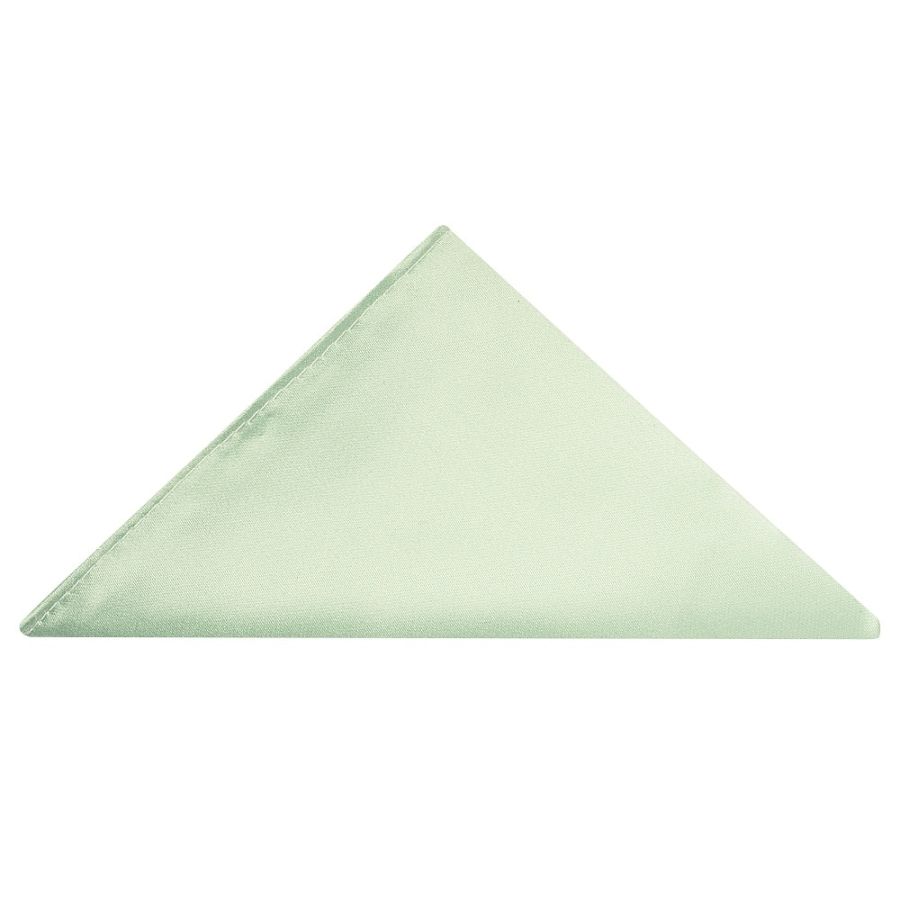 Plain Pale Mint Satin Pocket Square