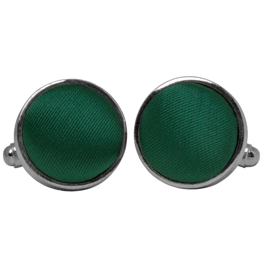 Plain Bottle Green Cufflinks