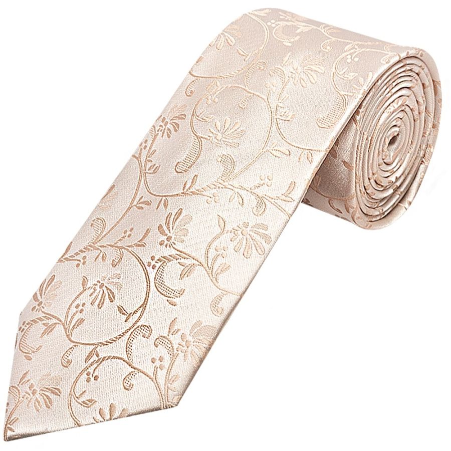 Nude Floral Classic Men's Tie