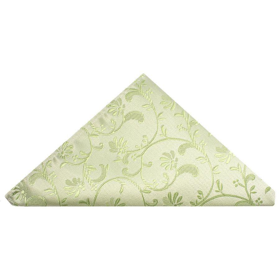 END OF SEASON Sage Green Floral Pocket Square