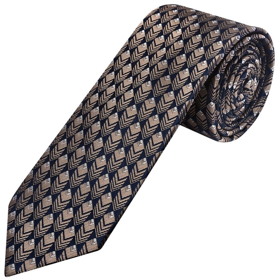 Slim Gold Squared Men's Tie