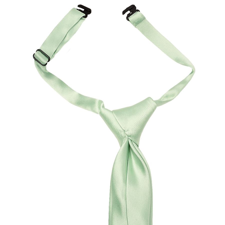Pre Tied Pale Mint Boys Tie Age 4-7