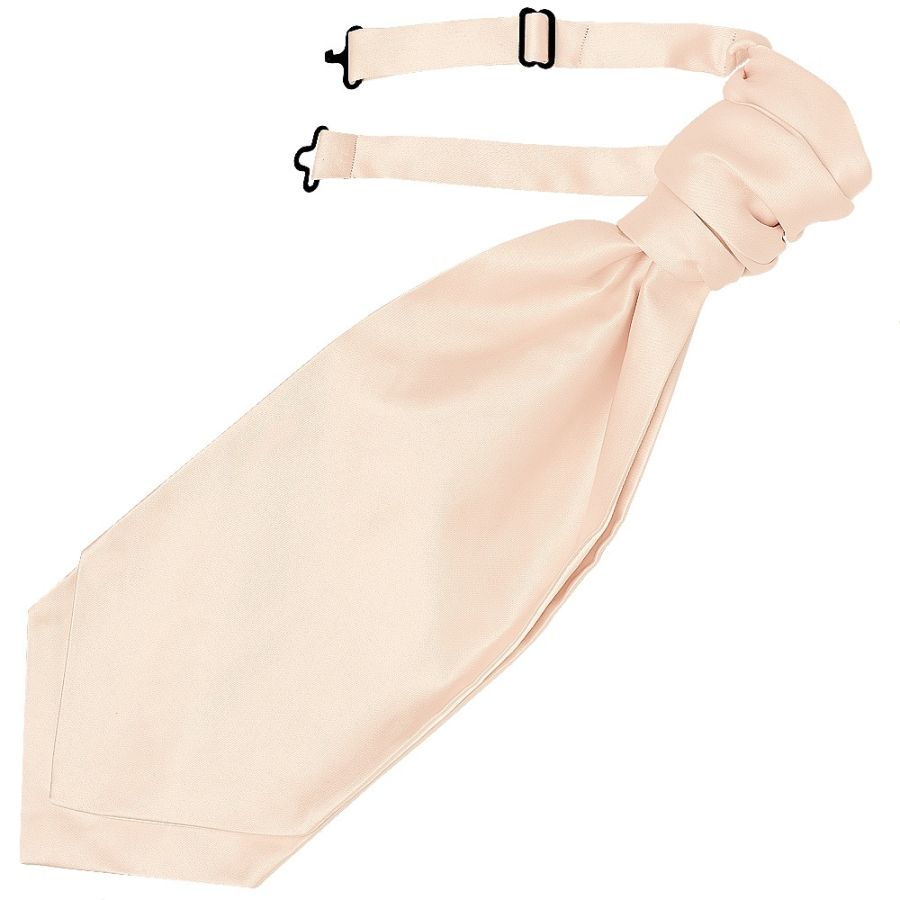 Plain Blush Satin Men's Cravat Tie