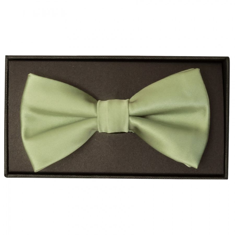 Handmade Sage Green Mens Bow Tie