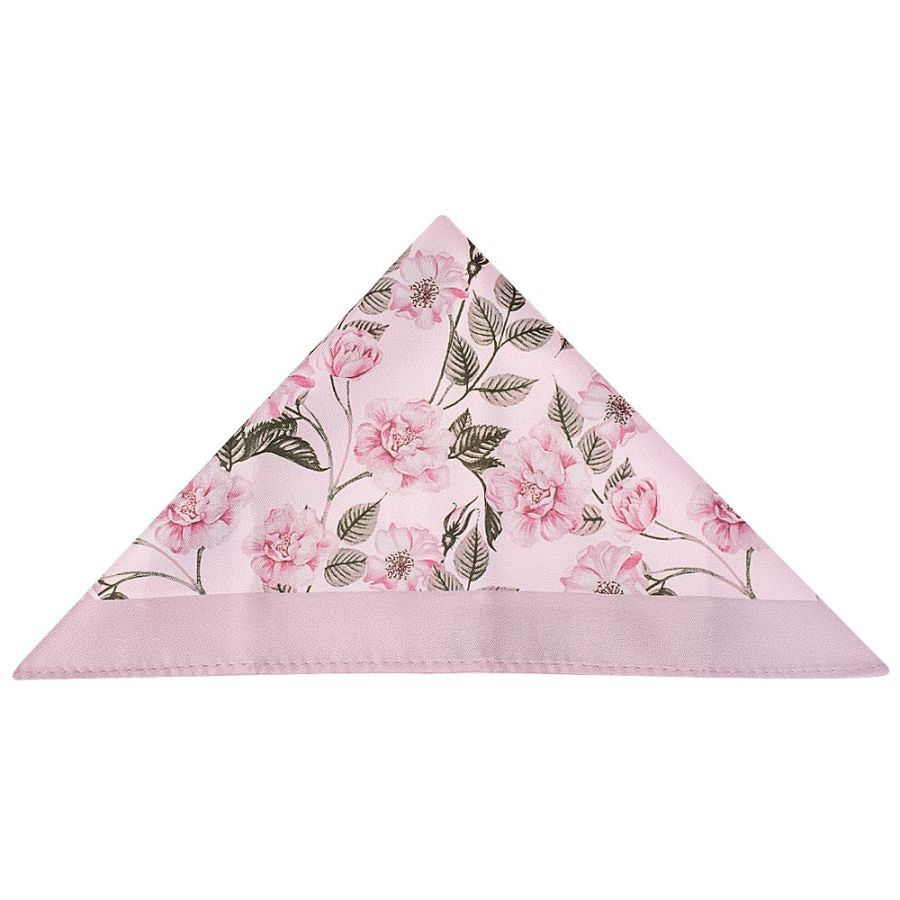 Classic Dusty Rose Mens Tie with Pocket Square and Lapel Pin Set