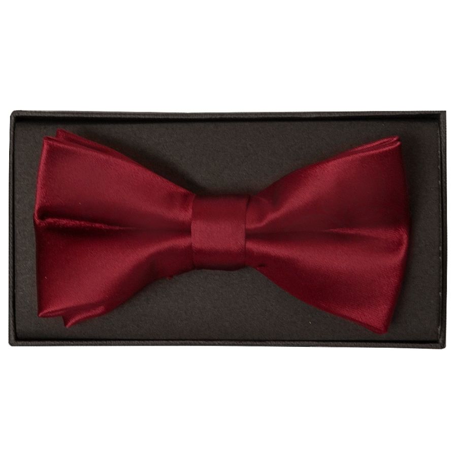 Plain Maroon Handmade Mens Bow Tie
