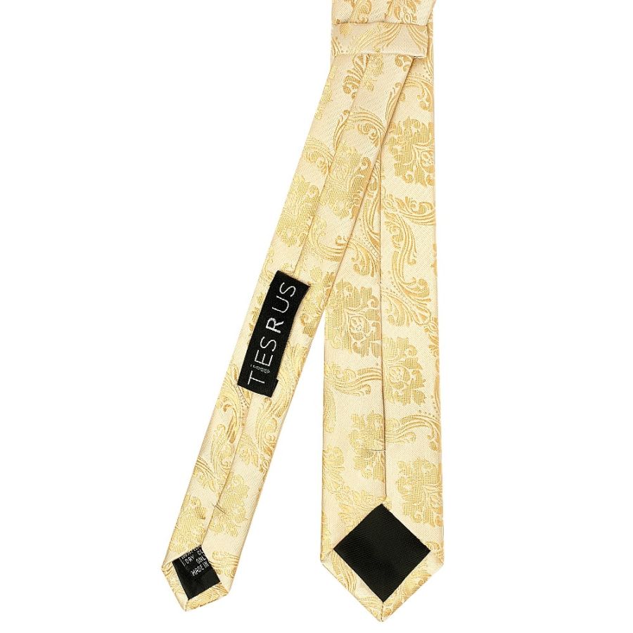 Caramel Paisley Skinny Men's Tie