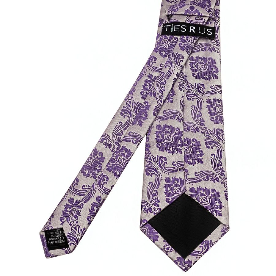 Purple Paisley Classic Men's Tie