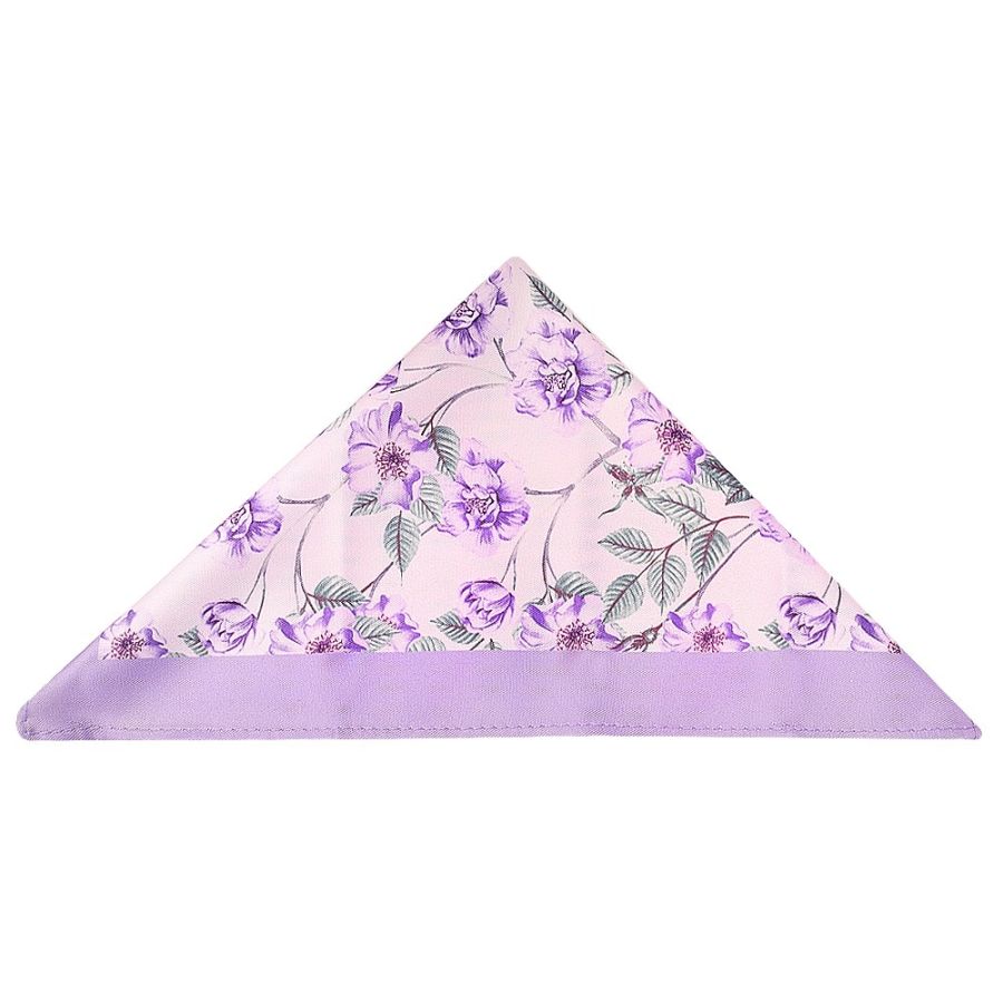 Classic Lilac Mens Tie with Pocket Square and Lapel Pin Set